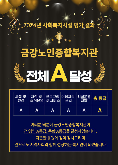 [정보공개] 2024년 노인복지관 평가결과#1